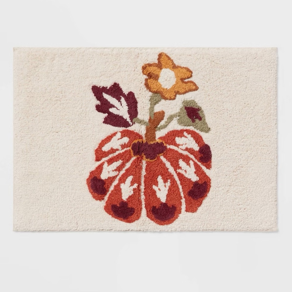 Threshold Harvest Pumpkin (NWT) Bath Rug